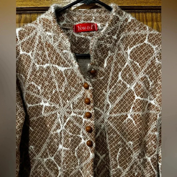 You & I Button Cardigan Sweater. Unique fit & flair with cool button detail. - Picture 3 of 4